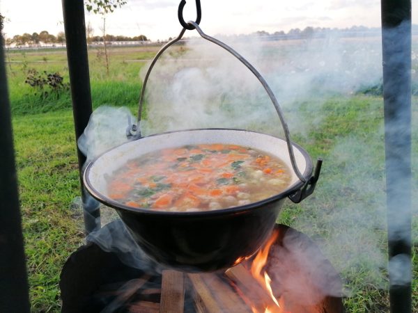 Soep van open vuur